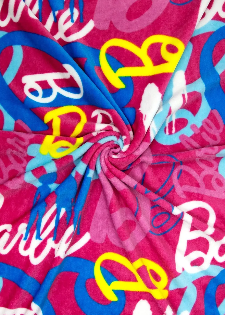Barbie Pink Fleece Throw