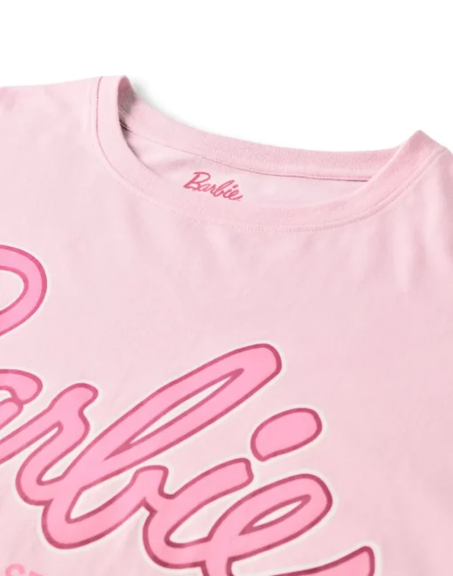Barbie Pink Logo All Over Print Pyjama Set