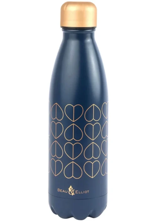 Beau & Elliot Navy Brokenhearted Luxury Lunch Bag & Bottle