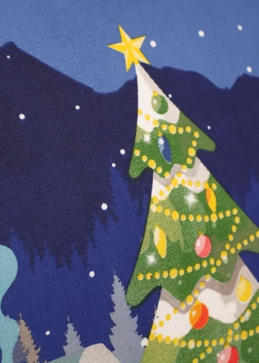 Bedlam Christmas Kids Glow In The Dark Duvet Cover