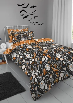 Bedlam Halloween Day of the Dead Duvet Cover Set