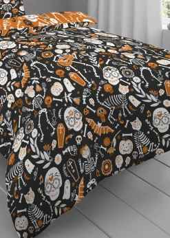 Bedlam Halloween Day of the Dead Duvet Cover Set