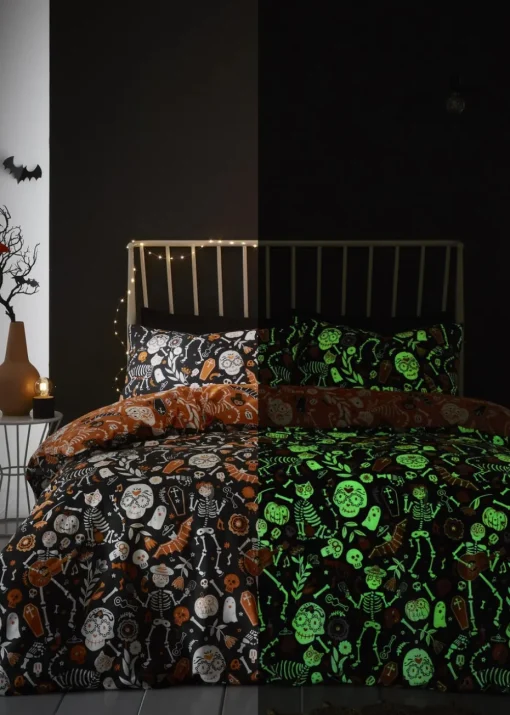 Bedlam Halloween Day of the Dead Duvet Cover Set
