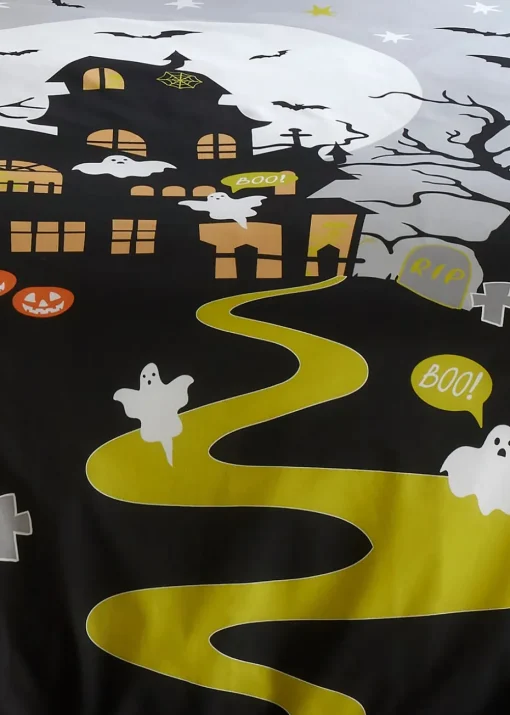 Bedlam Halloween Haunted House Duvet Cover Set