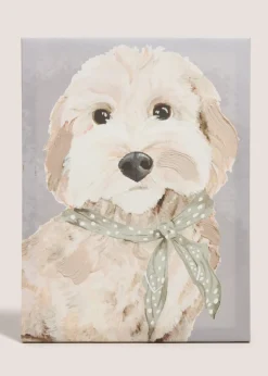 Beige Cockapoo Resin Wood Ornament