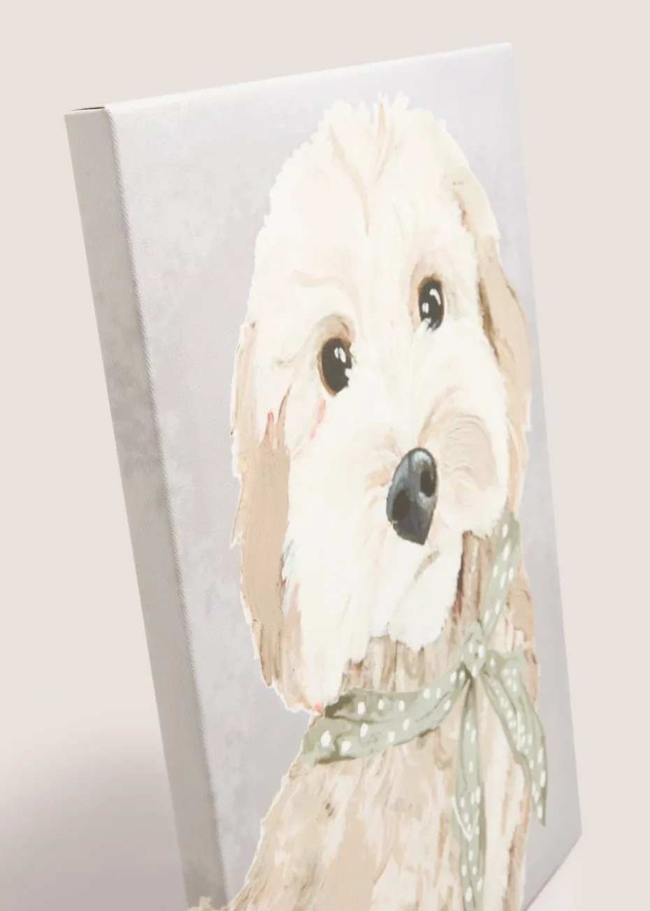 Beige Cockapoo Resin Wood Ornament