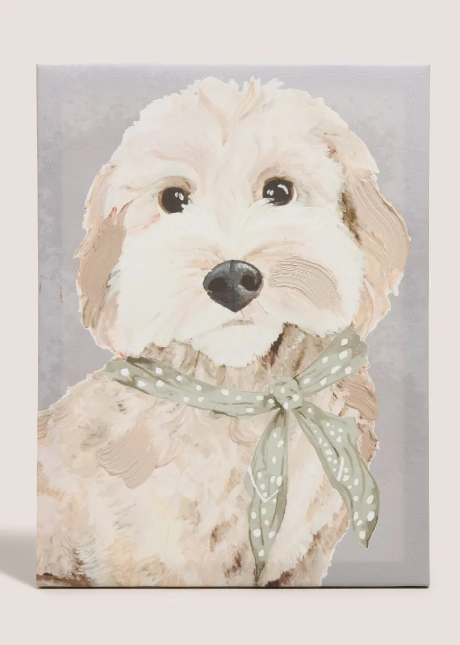 Beige Cockapoo Resin Wood Ornament