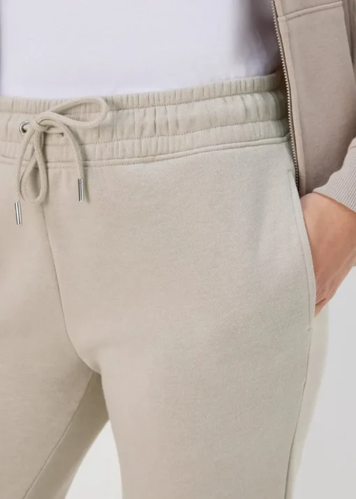 Beige Tapered Jogging Bottoms