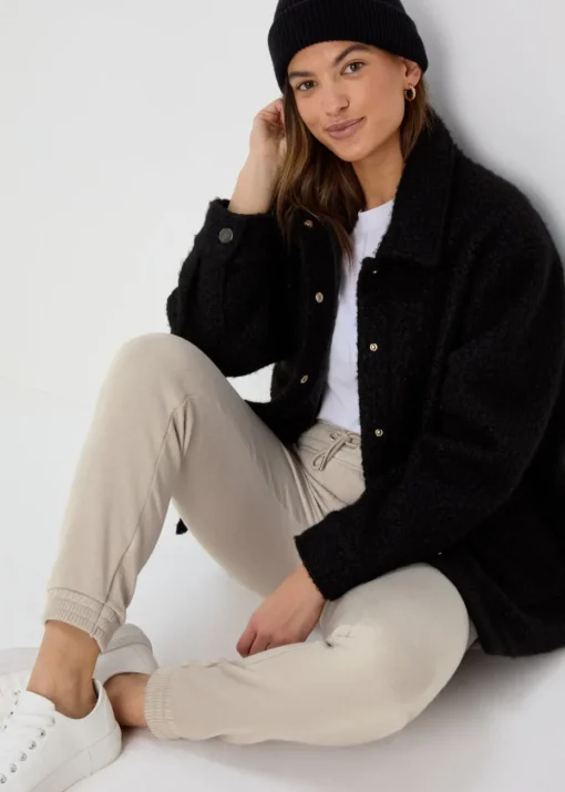 Beige Tapered Jogging Bottoms