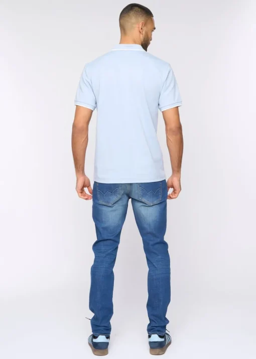 Bewley & Rich Mid Blue Elverton Polo