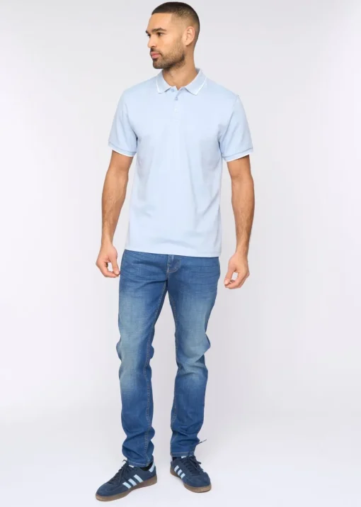 Bewley & Rich Mid Blue Elverton Polo
