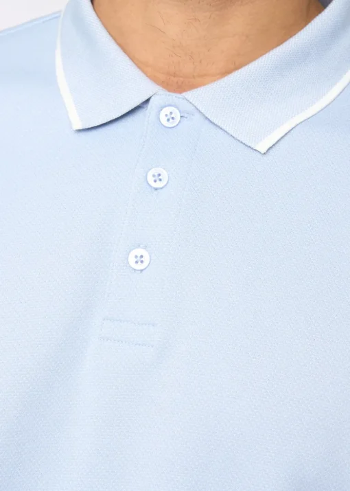 Bewley & Rich Mid Blue Elverton Polo