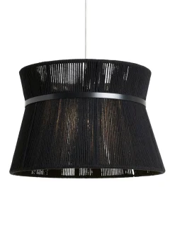 BHS Bahia String Bound Double Easyfit Black (24cm x 35cm)