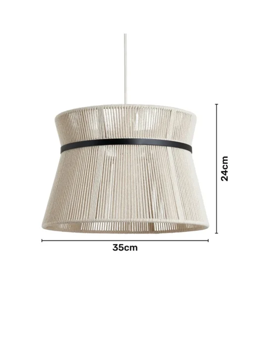 BHS Bahia String Bound Double Easyfit Natural (24cm x 35cm)