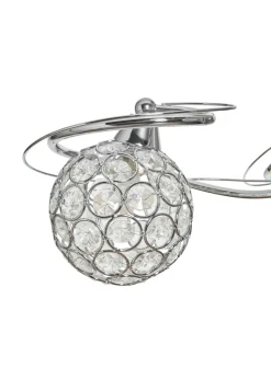 BHS Chrome Orianna Flush 3 Light (22cm x 43cm)