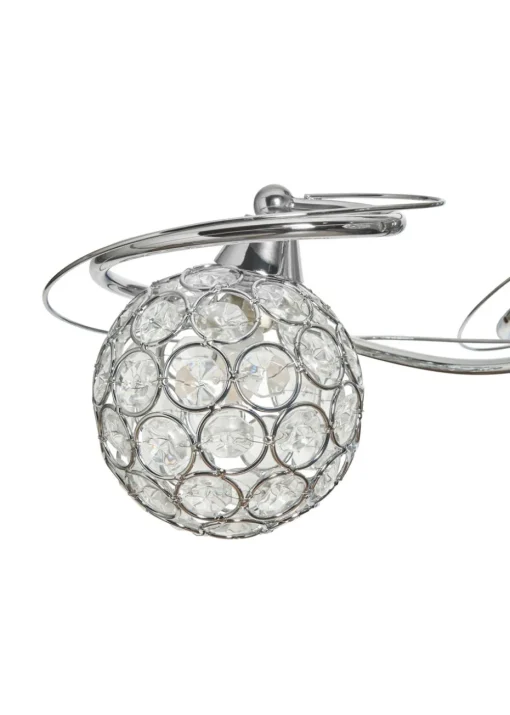 BHS Chrome Orianna Flush 3 Light (22cm x 43cm)