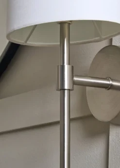 BHS Chrome Oz Shade Wall Light (38cm x 16.5cm)