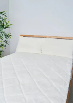 BHS Cream Teddy Fleece Mattress Protector