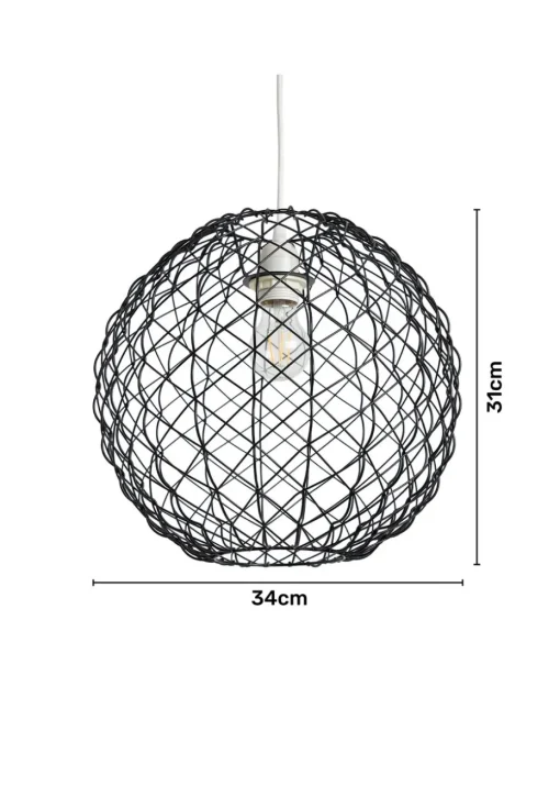 BHS Ecton Wire Ball Easyfit Black (31cm x 34cm)