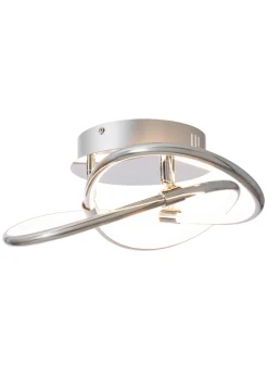 BHS Eero Knotted Shape LED Flush Ceiling Light Chrome (15cm x 36cm)