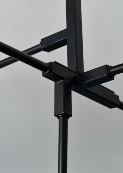 BHS Hennock 5 Bulb Black Ceiling Light (63cm x 75cm x 75cm)
