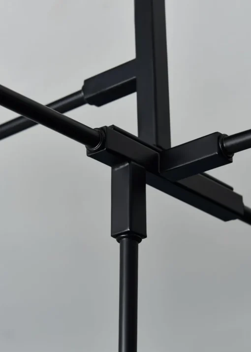 BHS Hennock 5 Bulb Black Ceiling Light (63cm x 75cm x 75cm)