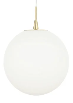 BHS Hol Opal Glass Sphere Pendant Light (100cm x 30cm x 30cm)