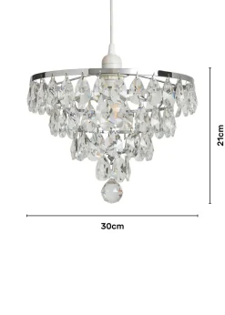 BHS Lighting Elianis Easyfit Chrome (21cm x 30cm)