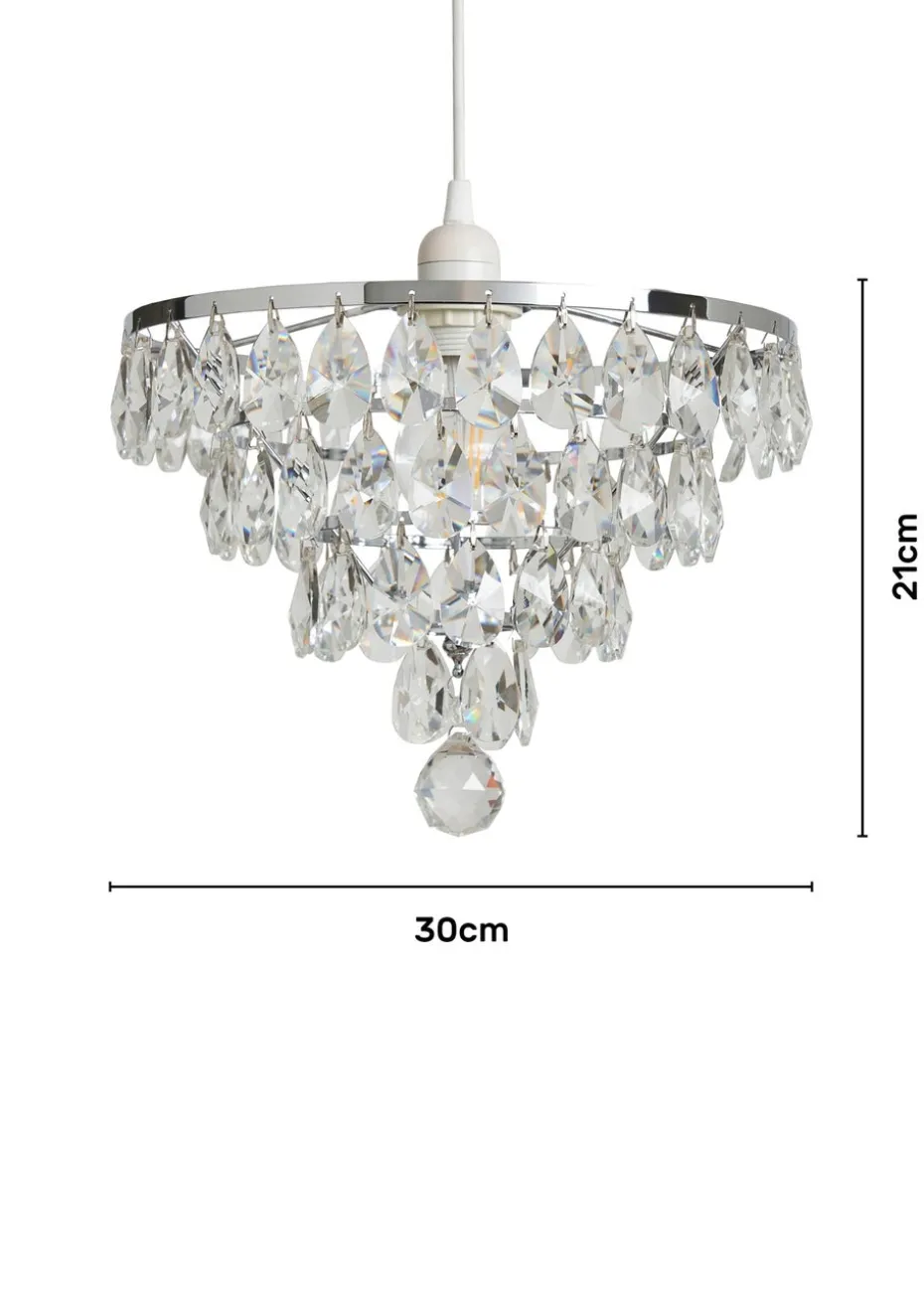 BHS Lighting Elianis Easyfit Chrome (21cm x 30cm)
