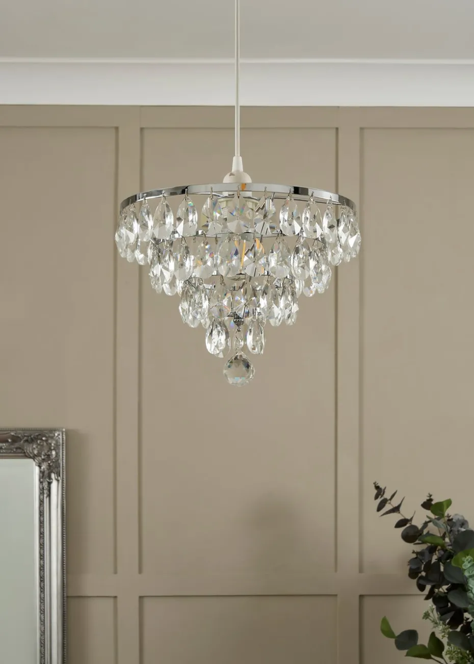 BHS Lighting Elianis Easyfit Chrome (21cm x 30cm)