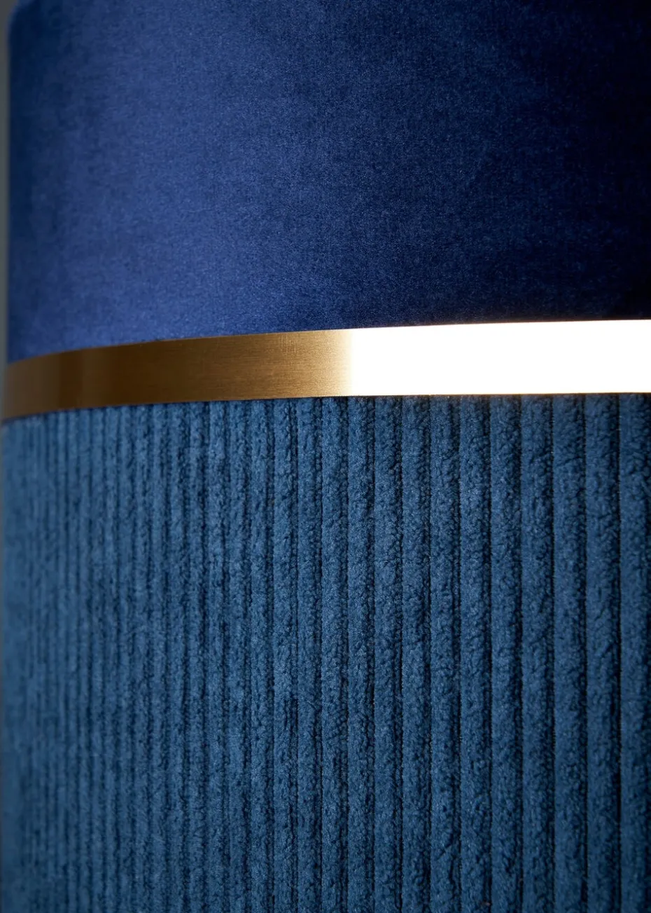 BHS Lighting Juel Velvet Easyfit Blue Shade (20cm x 30cm)