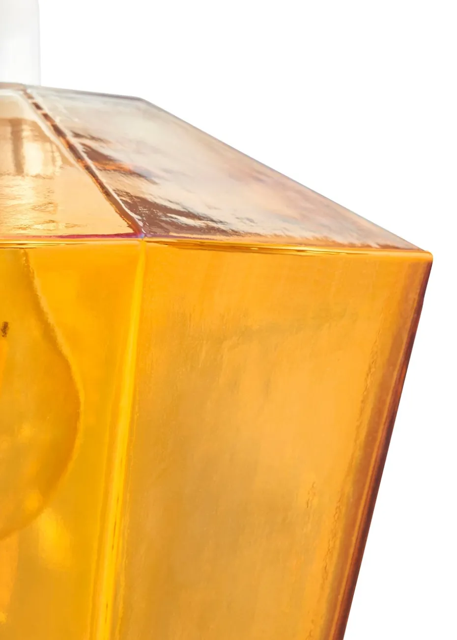 BHS Lighting Octagon Easyfit Glass Amber (23cm x 20cm)