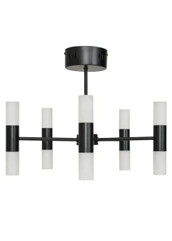 BHS Lois 10 Light Semi Flush LED Black (35cm x 43cm)