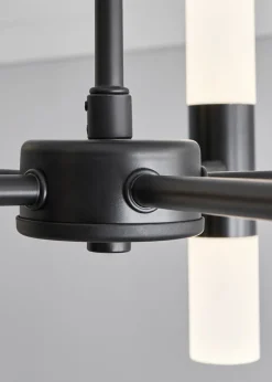 BHS Lois 10 Light Semi Flush LED Black (35cm x 43cm)