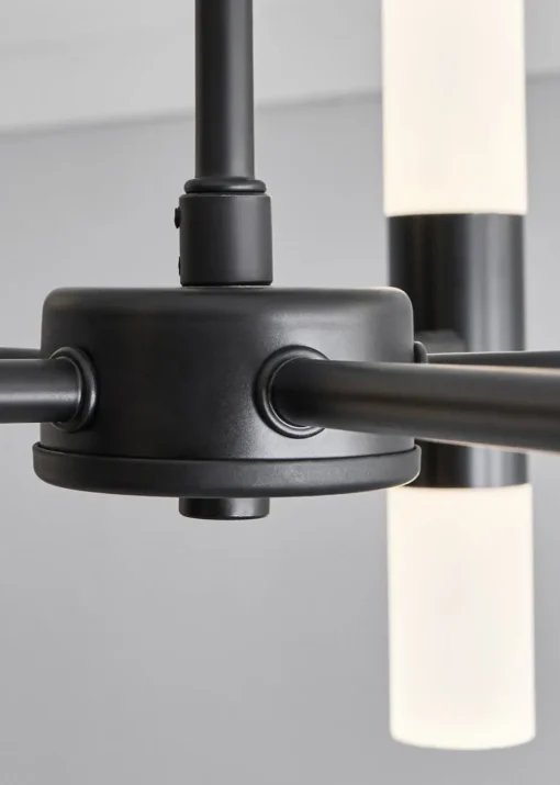 BHS Lois 10 Light Semi Flush LED Black (35cm x 43cm)