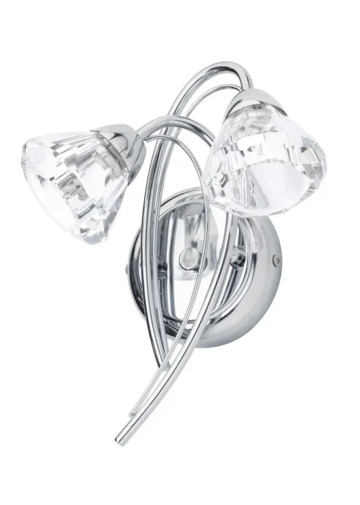 BHS Marianne Wall 2 Light Chrome (26cm x 21cm)