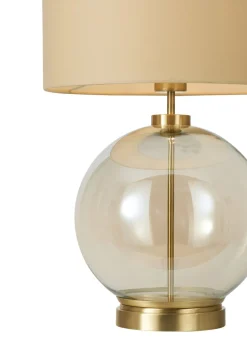 BHS Metro Table Lamp Brass & Champagne (57cm x 36.5cm)