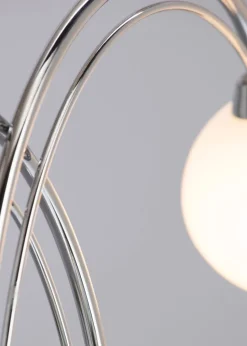 BHS Soni Table Lamp 2 Light Chrome (38cm x 31cm)