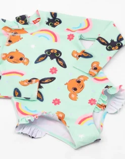 Bing Bunny Characters Kids Light Blue Swimsuit (12 Months-5 Years)