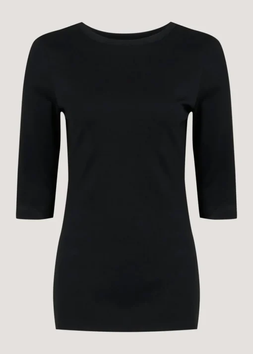 Black 3/4 Sleeve T-Shirt