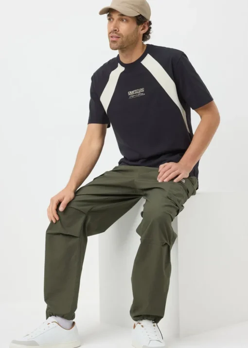 Black Cut & Sew T-Shirt