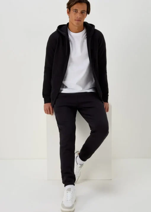 Black Essential Cuffed Joggers