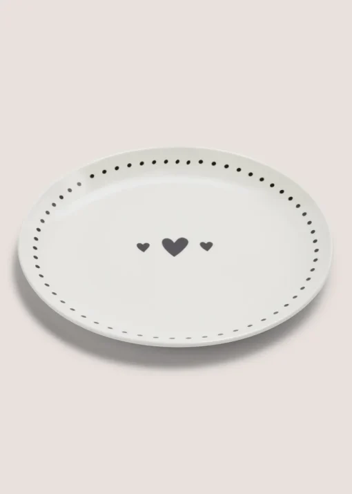 Black Heart Side Plate