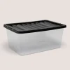 Black 45L Storage Box