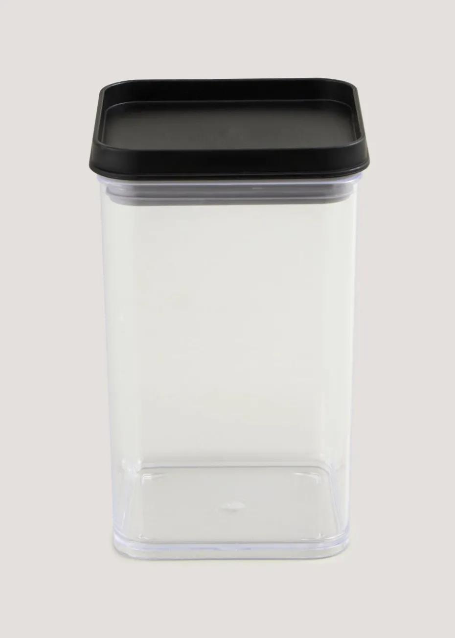 Black Lid Stackable Food Storage (1L)