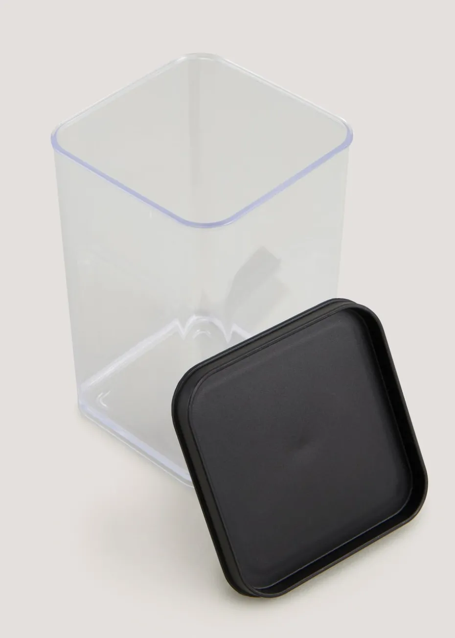 Black Lid Stackable Food Storage (1L)