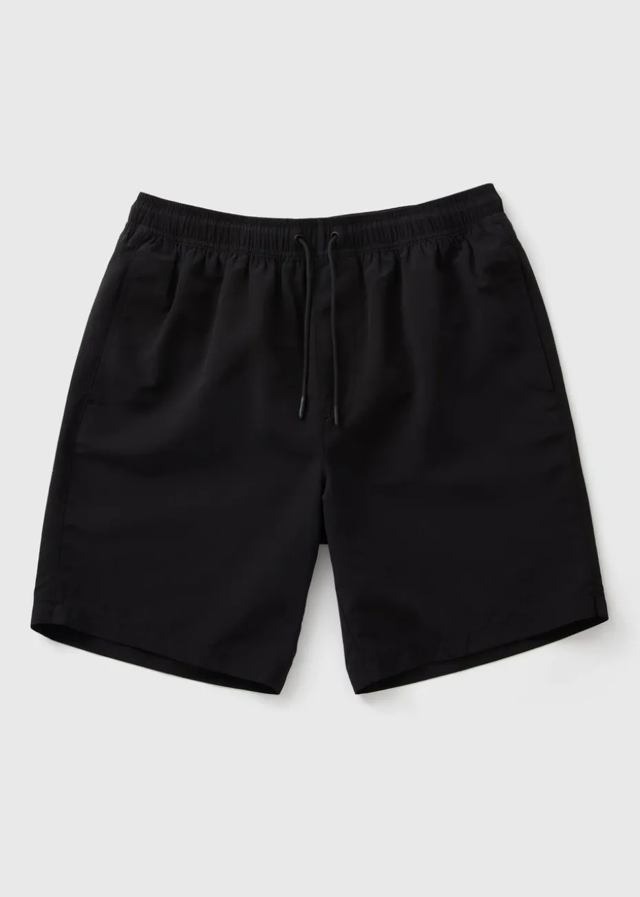 Black Long Swim Shorts