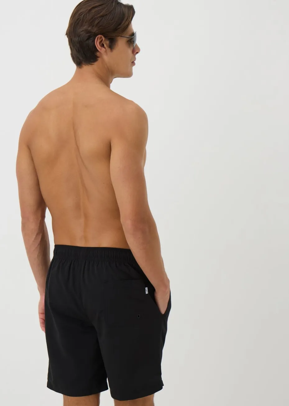 Black Long Swim Shorts