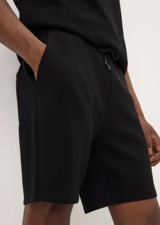 Black Plain Scuba Shorts