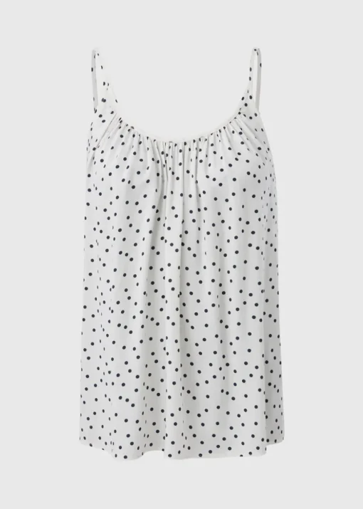 Black Polka Dot Cami Top